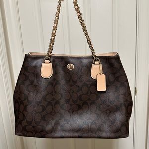 Coach leather handbag